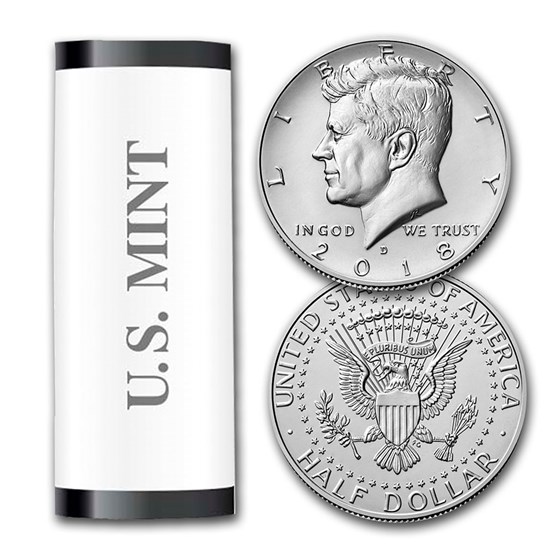 2018-D Kennedy Half Dollar 20-Coin Roll BU (Mint Wrapped) 2018-D Kennedy Half Dollar 20-Coin Roll BU (Mint Wrapped)