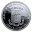 2018 Equatorial Guinea 1 oz Silver Crystal Skull (Vanidad)