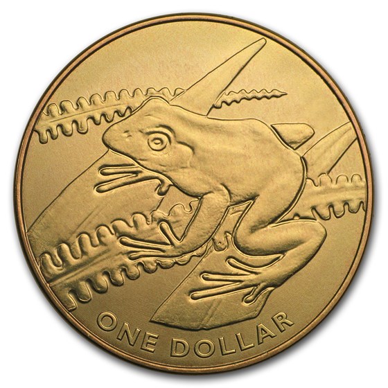 2018 Fiji 1/3 oz Yellow Titanium Tree Frog 2018 Fiji 1/3 oz Yellow Titanium Tree Frog
