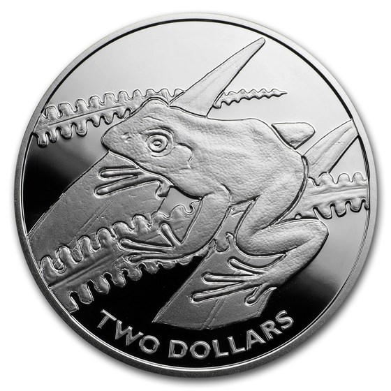 2018 Fiji Proof Silver $2 Tree Frog 2018 Fiji Proof Silver $2 Tree Frog