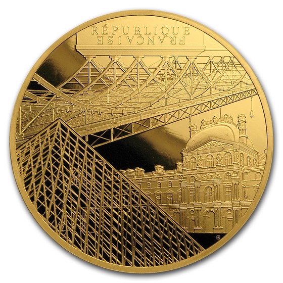 2018 France 1 oz Proof Gold UNESCO (Louvre & Pont des Arts) 2018 France 1 oz Proof Gold UNESCO (Louvre & Pont des Arts)