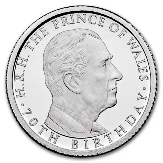 2018 GB 1/4 oz Proof Platinum HRH Prince of Wales 70th Birthday 2018 GB 1/4 oz Proof Platinum HRH Prince of Wales 70th Birthday