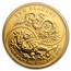 2018 GB 1 oz Gold Two Dragons MS-70 PCGS (FS, Dragon Label)