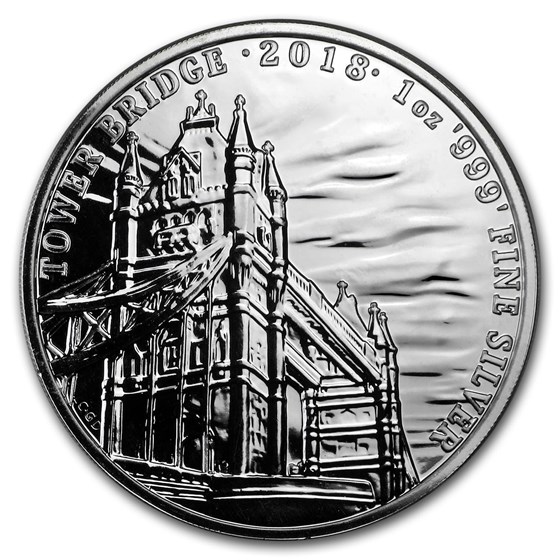 2018 GB 1 oz Silver Landmarks of Britain (Tower Bridge) 2018 GB 1 oz Silver Landmarks of Britain (Tower Bridge)
