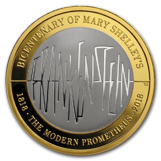 2018 GB £2 Silver Piedfort Proof Frankenstein 200th Anniversary 2018 GB £2 Silver Piedfort Proof Frankenstein 200th Anniversary