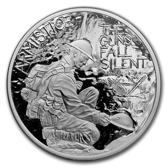 2018 GB 5 oz Silver 100th Anniv First World War Armistice Proof 2018 GB 5 oz Silver 100th Anniv First World War Armistice Proof