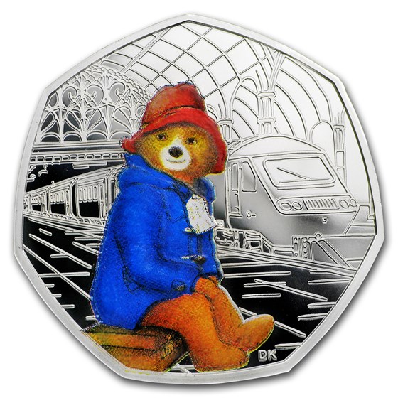 2018 GB 50p Silver 60th Anniv Paddington Bear (Train Station) 2018 GB 50p Silver 60th Anniv Paddington Bear (Train Station)