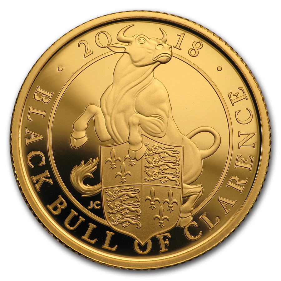 Buy 2018 GB Proof 1/4 oz Gold Queen's Beasts Bull (w/Box & COA) APMEX