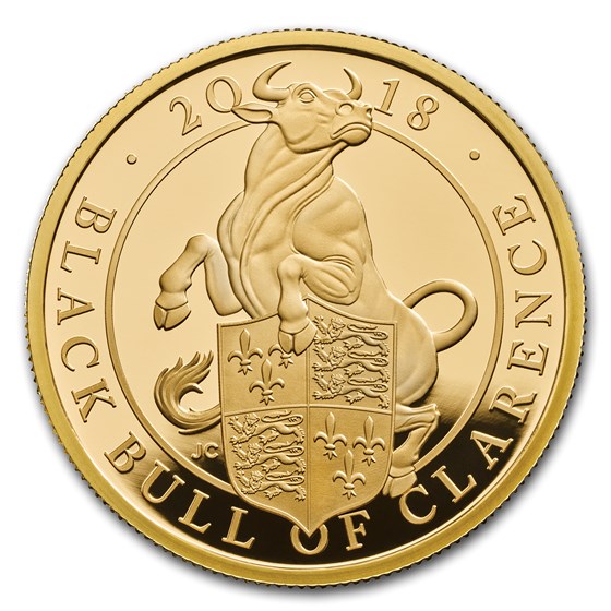 2018 GB Proof 1 oz Gold Queen's Beasts Bull (w/Box & COA) 2018 GB Proof 1 oz Gold Queen's Beasts Bull (w/Box & COA)