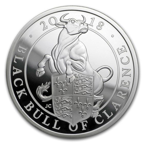 2018 GB Proof 1 oz Silver Queen's Beasts Bull (w/Box & COA) 2018 GB Proof 1 oz Silver Queen's Beasts Bull (w/Box & COA)