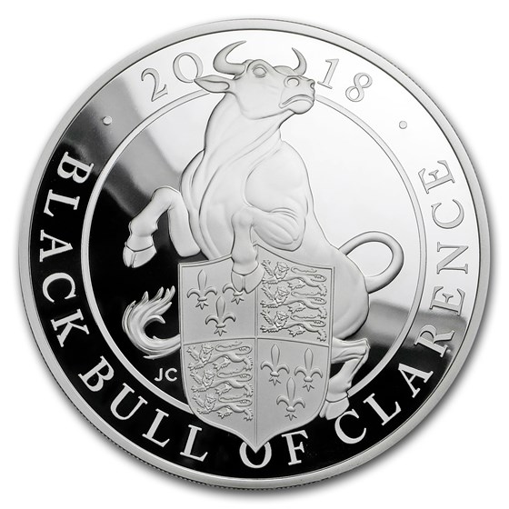 2018 GB Proof 5 oz Silver Queen's Beasts Bull (w/Box & COA) 2018 GB Proof 5 oz Silver Queen's Beasts Bull (w/Box & COA)
