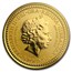 2018 Gibraltar 1 oz Gold Royal Arms of England Colorized (Black)