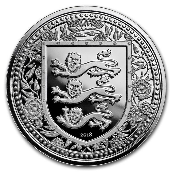 2018 Gibraltar 1 oz Silver Royal Arms of England BU