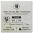 2018 Gibraltar 1 oz Silver Royal Arms of England Proof (Black)
