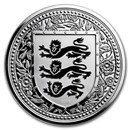 2018 Gibraltar 1 oz Silver Royal Arms of England Proof (Black)