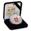 2018 Gibraltar 1 oz Silver Royal Arms of England Proof (Red)