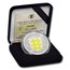 2018 Gibraltar 1 oz Silver Royal Arms of England Proof (Yellow)