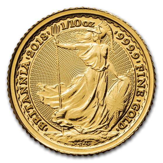 2018 Great Britain 1/10 oz Gold Britannia BU 2018 Great Britain 1/10 oz Gold Britannia BU
