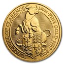 2018 Great Britain 1/4 oz Gold Queen's Beasts The Bull