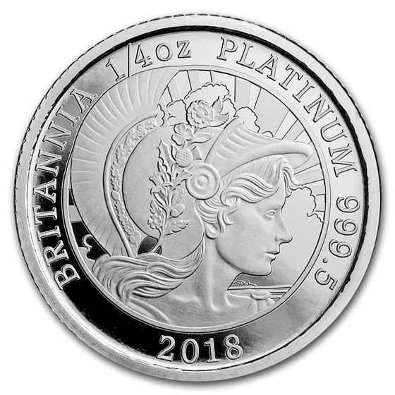 2018 Great Britain 1/4 oz Proof Platinum Britannia 2018 Great Britain 1/4 oz Proof Platinum Britannia