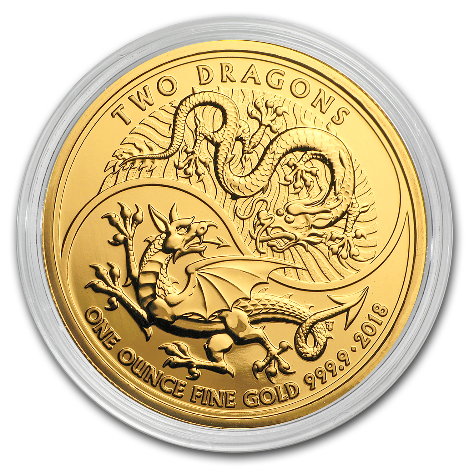 Buy 2018 Great Britain 1 oz Gold Two Dragons BU | APMEX