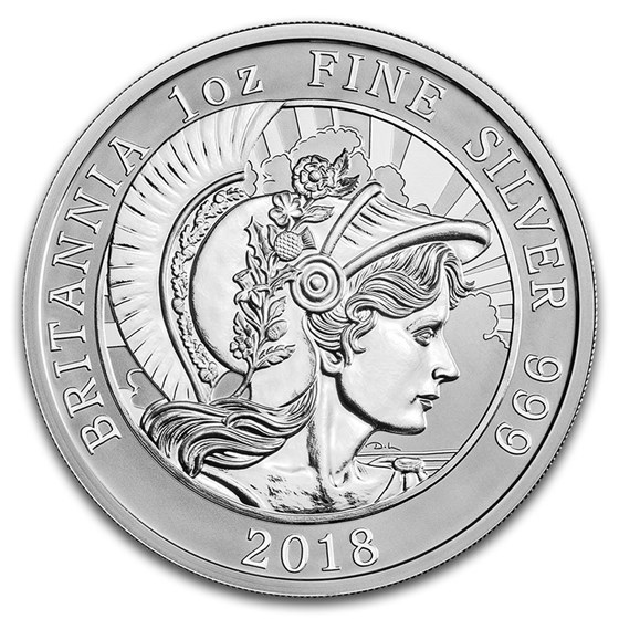 2018 Great Britain 1 oz Reverse Proof Silver Britannia 2018 Great Britain 1 oz Reverse Proof Silver Britannia