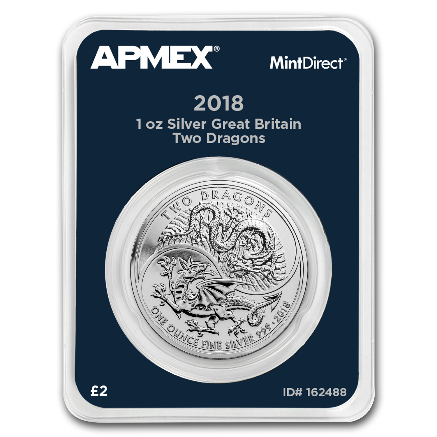 Buy 2018 Great Britain 1 oz Silver Two Dragons (MintDirect® Single