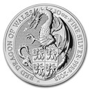 2018 Great Britain 10 oz Silver Queen's Beasts The Dragon