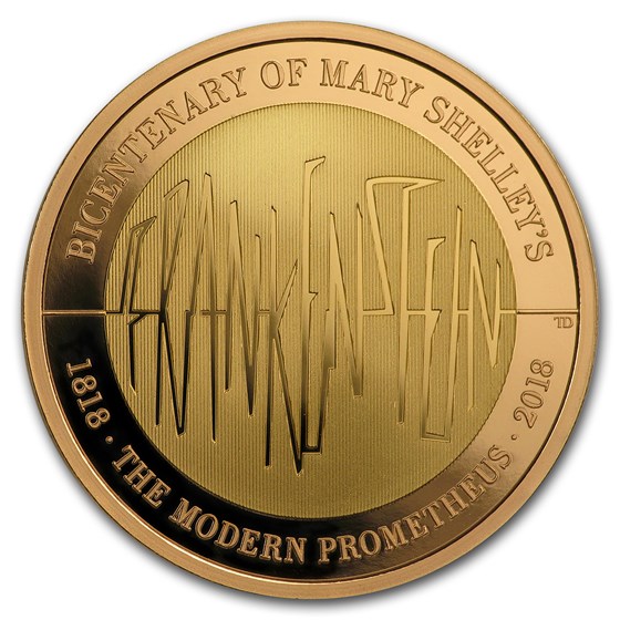 2018 Great Britain £2 Gold Proof Frankenstein 200th Anniversary 2018 Great Britain £2 Gold Proof Frankenstein 200th Anniversary