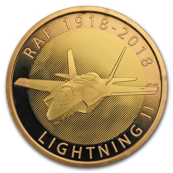 2018 Great Britain £2 Proof Gold Royal Air Force (Lightning II) 2018 Great Britain £2 Proof Gold Royal Air Force (Lightning II)