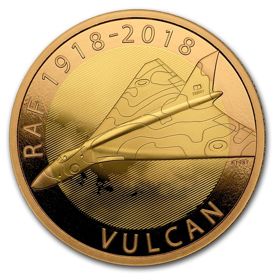 2018 Great Britain £2 Proof Gold Royal Air Force (Vulcan) 2018 Great Britain £2 Proof Gold Royal Air Force (Vulcan)