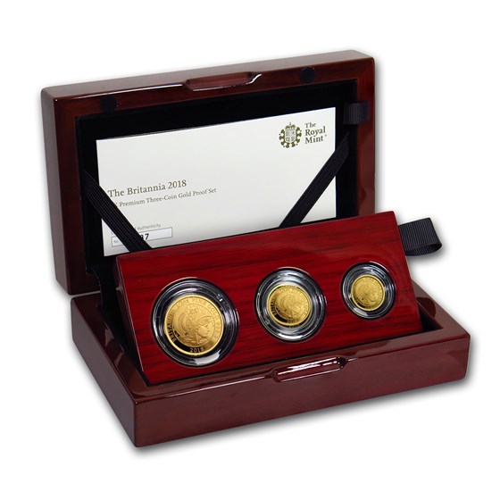 2018 Great Britain 3-Coin Gold Britannia Proof Set 2018 Great Britain 3-Coin Gold Britannia Proof Set