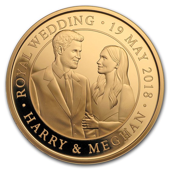 2018 Great Britain £5 Gold Proof Royal Wedding (w/Box, COA) 2018 Great Britain £5 Gold Proof Royal Wedding (w/Box, COA)