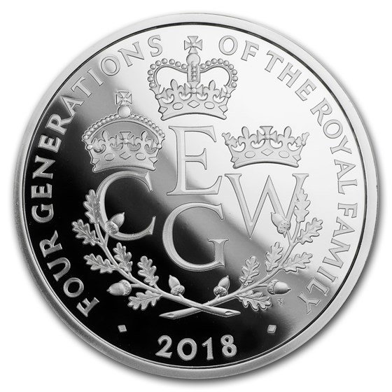2018 Great Britain £5 Proof Silver Four Generations 2018 Great Britain £5 Proof Silver Four Generations