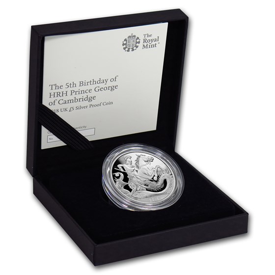 Buy 2018 Great Britain £5 Silver Proof 5th Birthday Prince George | APMEX