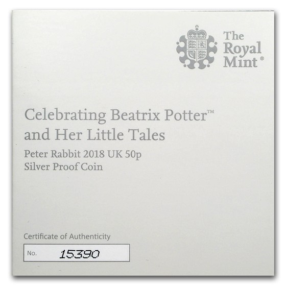 Buy 2018 Great Britain Silver 50p Beatrix Potter Proof (Peter Rabbit ...