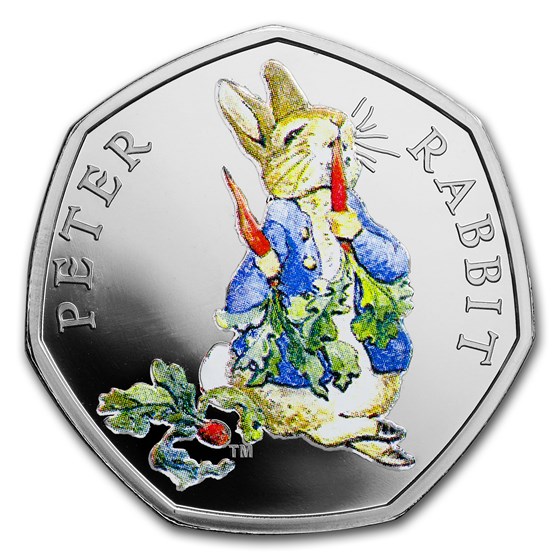2018 Great Britain Silver 50p Beatrix Potter Proof (Peter Rabbit) 2018 Great Britain Silver 50p Beatrix Potter Proof (Peter Rabbit)