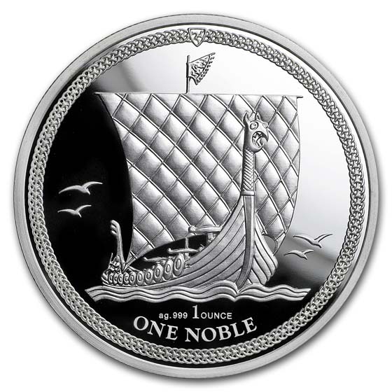 2018 Isle of Man 1 oz Silver Noble Bullion coin .999  Proof 