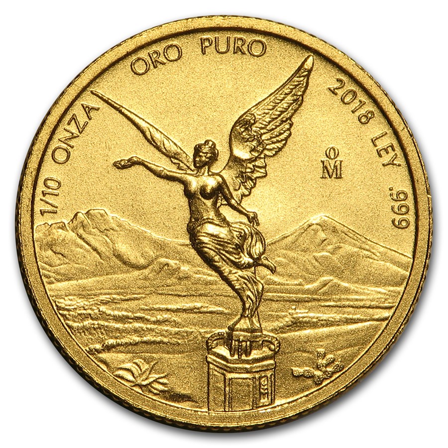 2018 Mexico 1/10 oz Gold Libertad BU