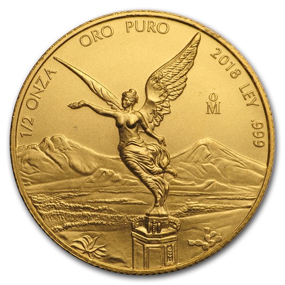 2018 Mexico 1/2 oz Gold Libertad BU 2018 Mexico 1/2 oz Gold Libertad BU