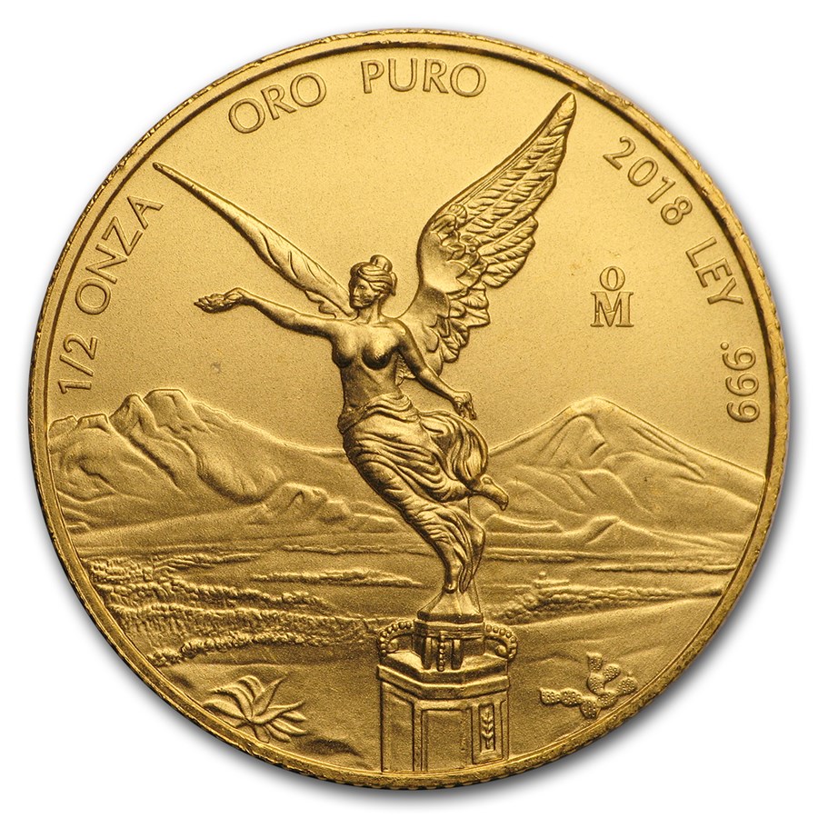 2018 Mexico 1/2 oz Gold Libertad BU