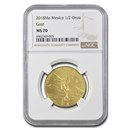 2018 Mexico 1/2 oz Gold Libertad MS-70 NGC