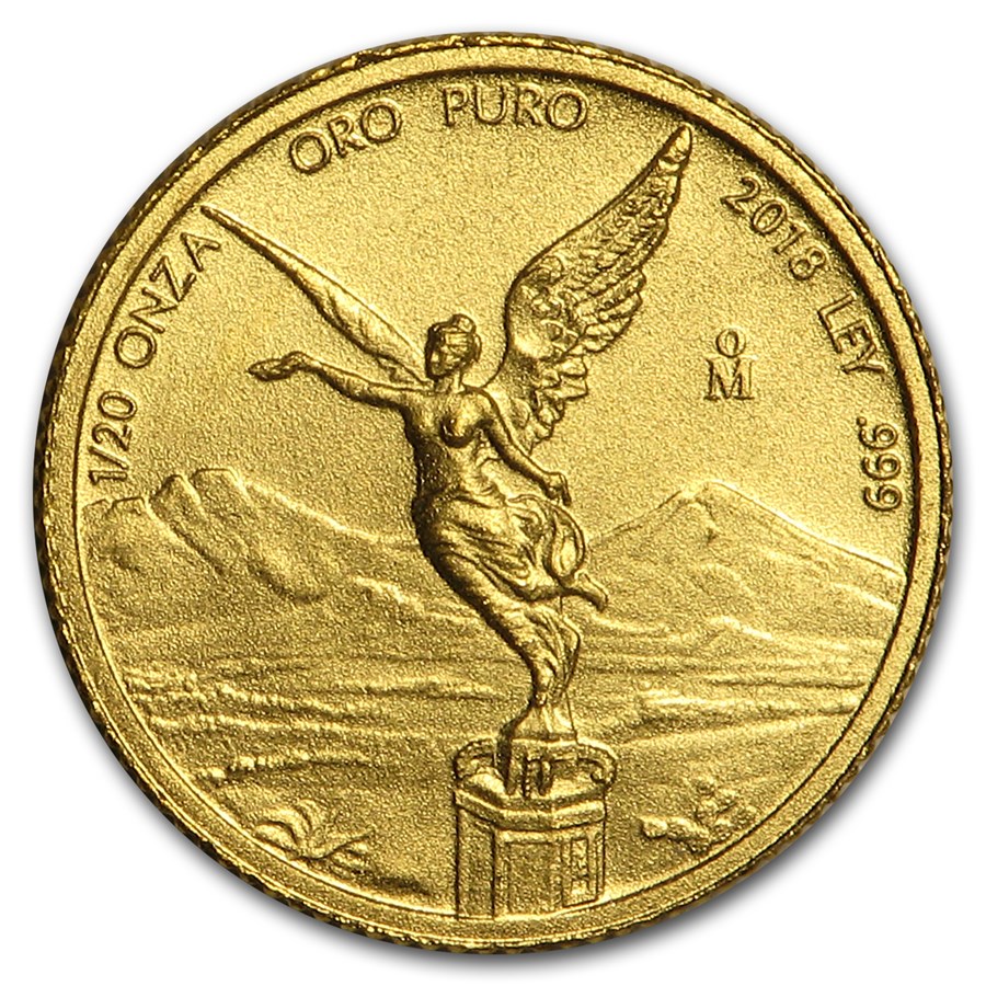 2018 Mexico 1/20 oz Gold Libertad BU