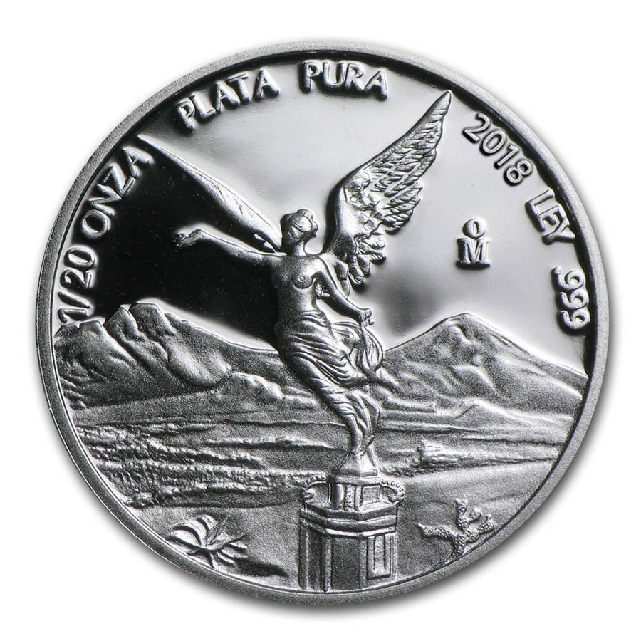 2018 Mexico 1/20 oz Silver Libertad Proof (In Capsule)