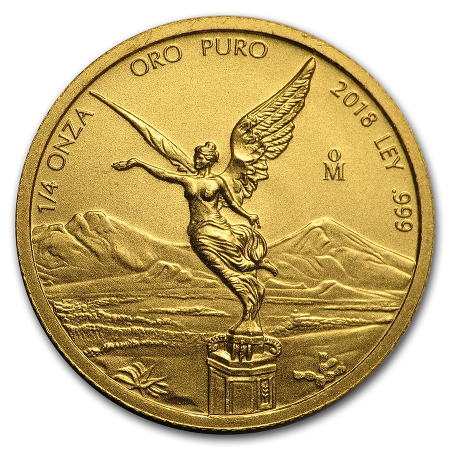 2018 Mexico 1/4 oz Gold Libertad BU
