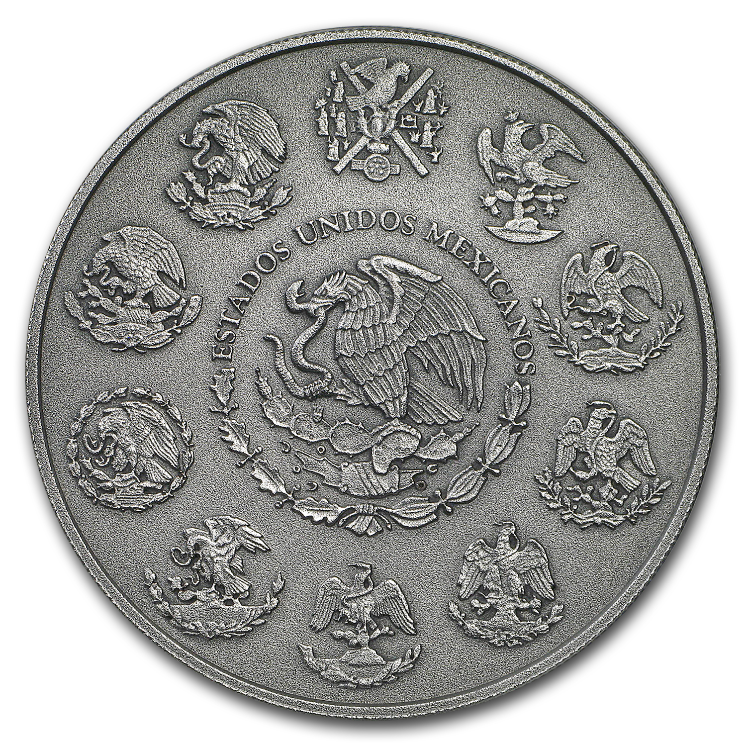 Buy 2018 Mexico 2 oz Silver Libertad Antiqued Finish MS-70 PCGS