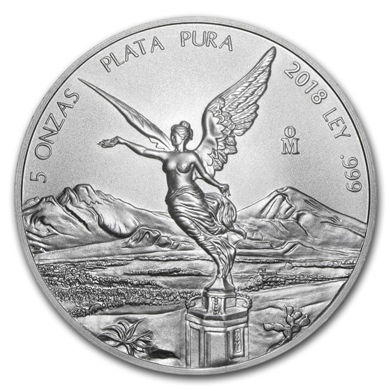 2018 Mexico 5 oz Silver Libertad BU