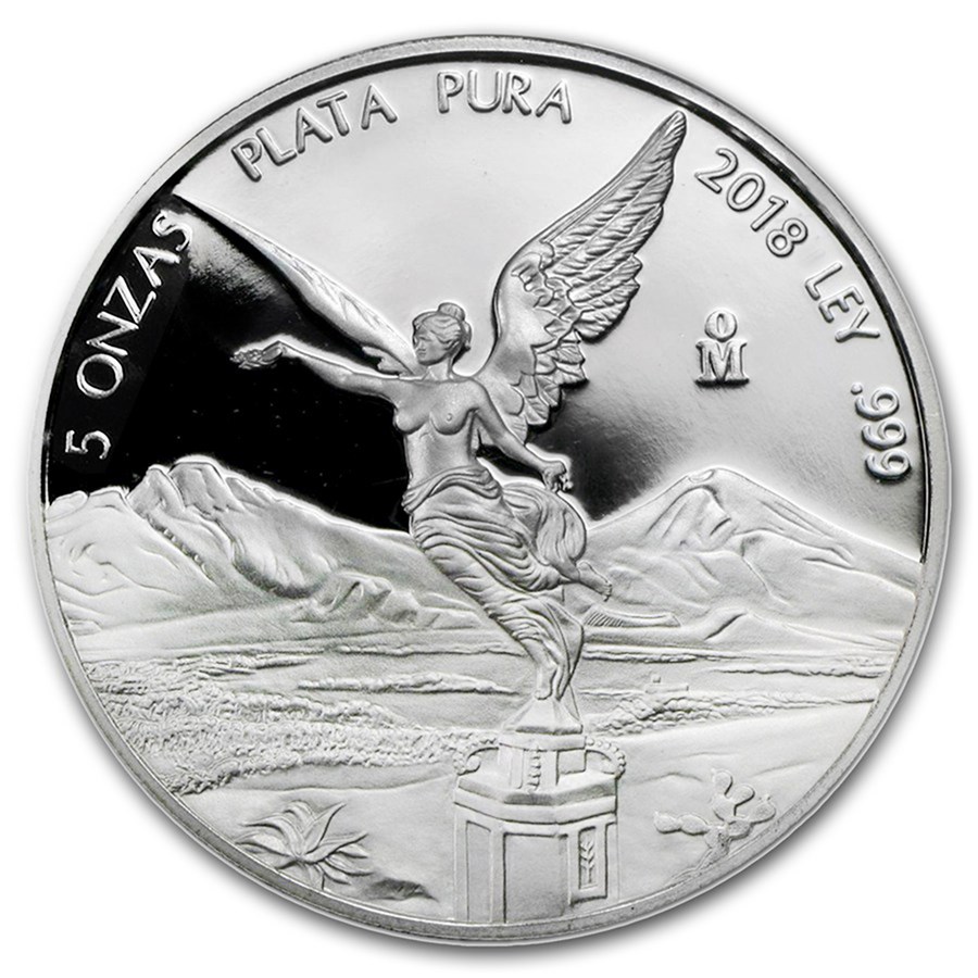 Buy 2018 Mexico 5 oz Silver Libertad Proof (In Capsule) APMEX