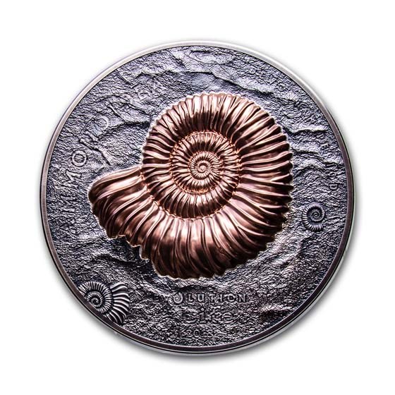 2018 Mongolia 1 kilo Silver 20,000 Togrog Ammonite Antique Finish 2018 Mongolia 1 kilo Silver 20,000 Togrog Ammonite Antique Finish