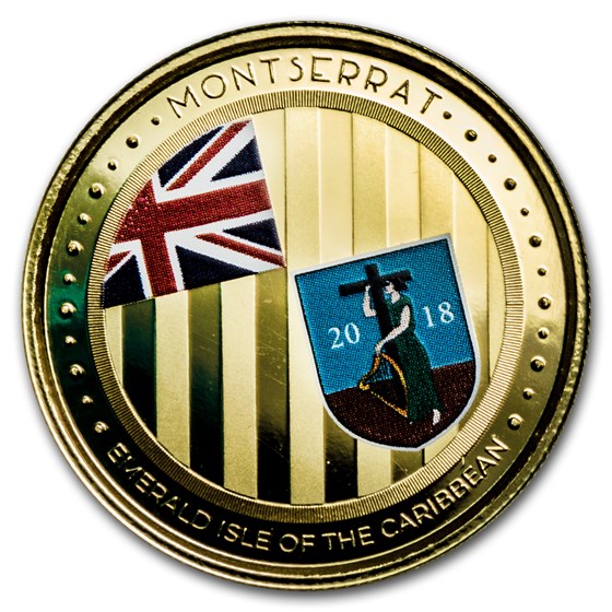 2018 Montserrat 1 oz Au Emerald Isle of the Caribbean (Colorized) 2018 Montserrat 1 oz Au Emerald Isle of the Caribbean (Colorized)